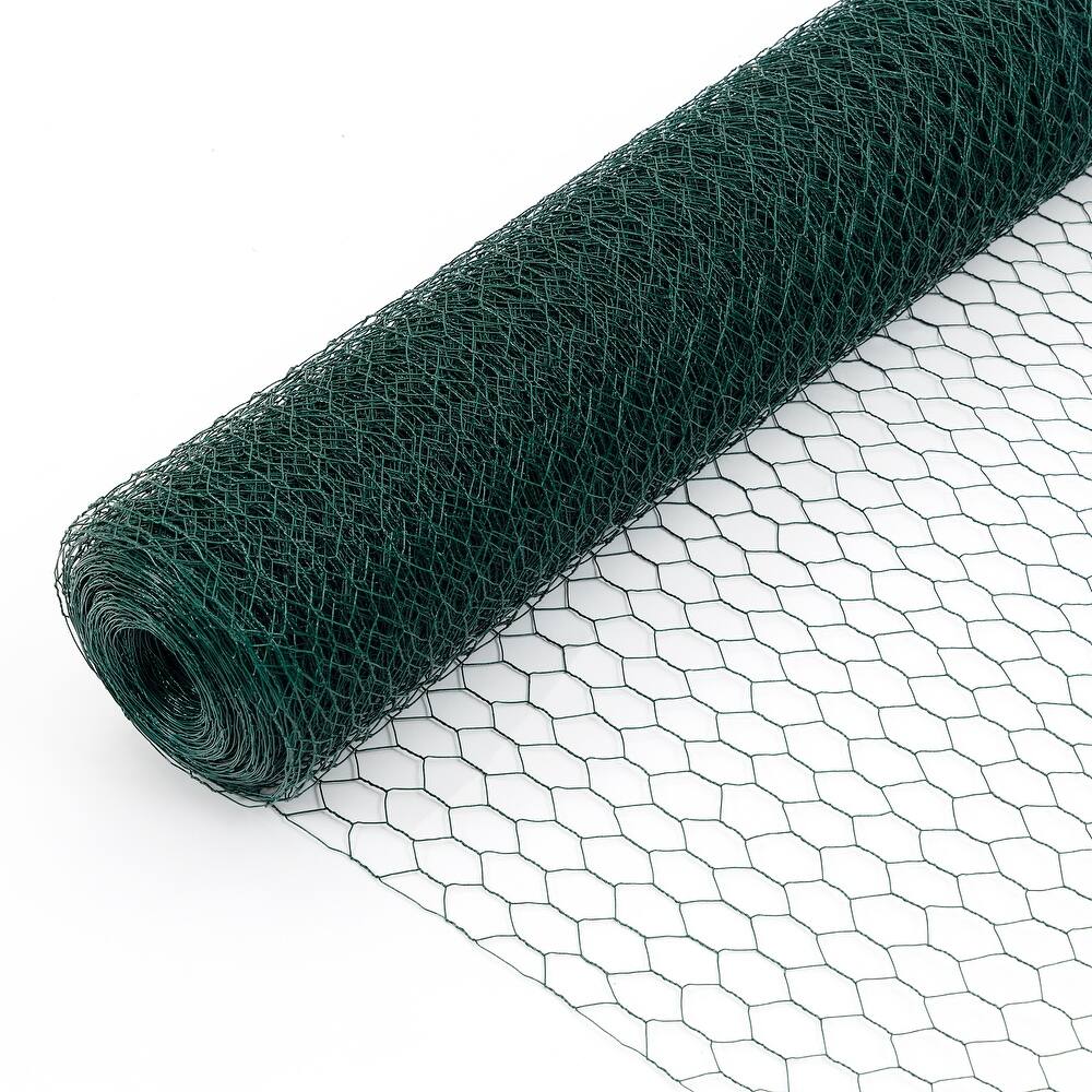GDFStudio - Harrison Galvanized Steel Hexagonal Chicken Wire with Double-twist Mesh Design