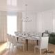 preview thumbnail 2 of 12, Hunter Xidane Metal and Glass Orb Chandelier - Entry, Kitchen or Dining Room Table, Bedroom - Mid-Century Modern, Transitional
