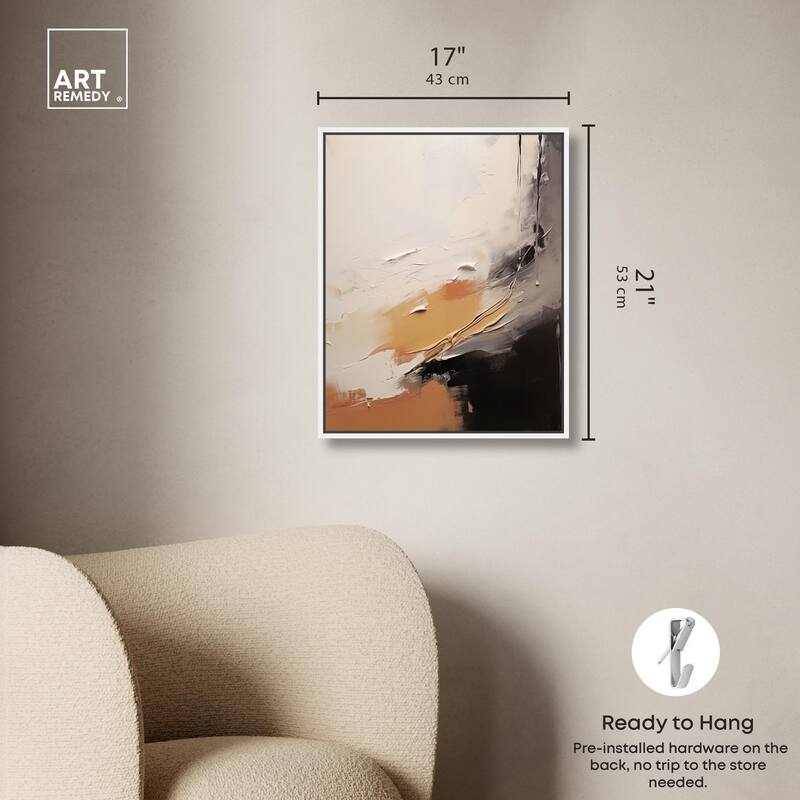 Baked Clay I Canvas by Art Remedy