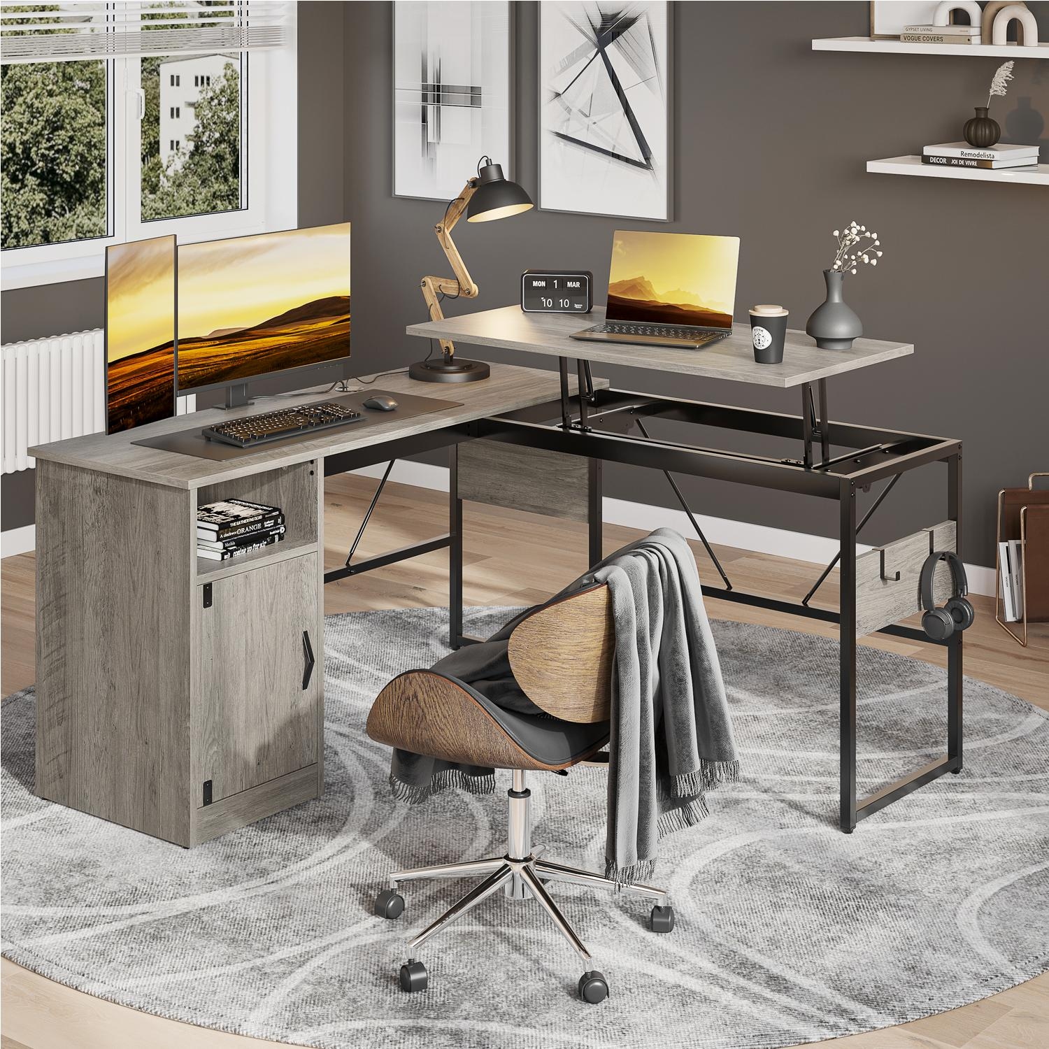 Standing l desk sales