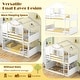 preview thumbnail 10 of 8, Costway Twin Over Twin Bunk Bed for Kids with Roof Lockable Window - See Details