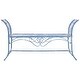 preview thumbnail 16 of 20, SAFAVIEH Outdoor Living Adina Wrought Iron 51-inch Garden Bench - 51.3" W x 16.3" L x 27" H