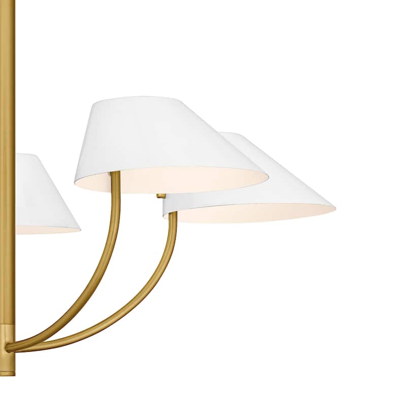 Penley 5-Light Brushed Gold Chandelier