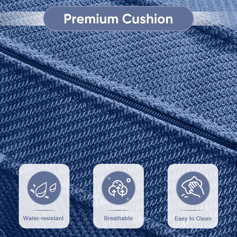 Gymojoy Outdoor Wicker Patio Furniture Sofa Chair Set Weather-Resistant