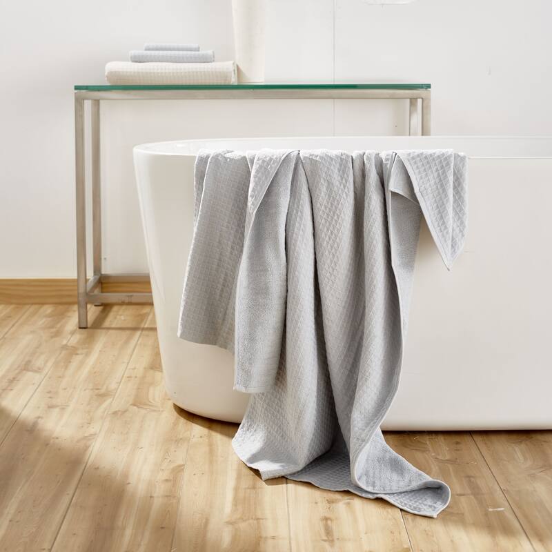 Waffle Twist Bath Towel - Bath Towel