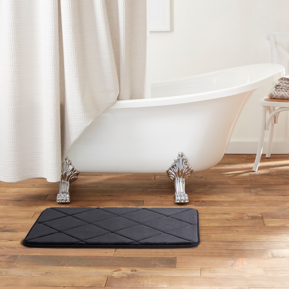 Home Dynamix Capri Haven Machine Washable Memory Foam Bath Mat