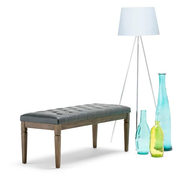 slide 2 of 80, WYNDENHALL Hopewell 48 inch Wide Traditional Rectangle Ottoman Bench