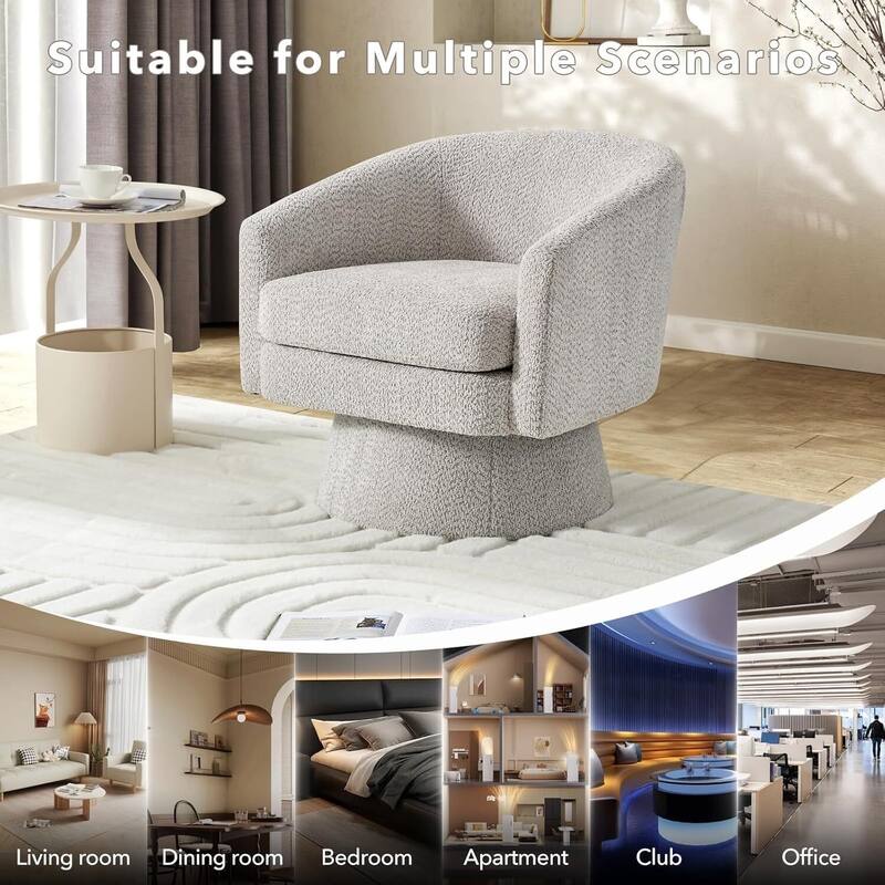360° Swivel Comfy Accent Sofa Chair for Living Room, Bedroom