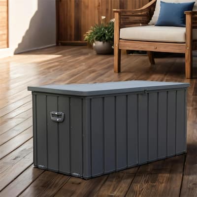 100 Gallon Outdoor Waterproof Storage Deck Box,Lockable