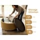 preview thumbnail 10 of 71, Huimo Modern round wooden tray Ottoman with Storage