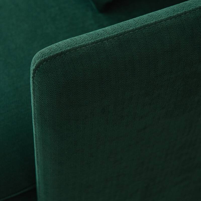 63.8"W Cotton Linen Loveseat Sofa Couch with Pillows