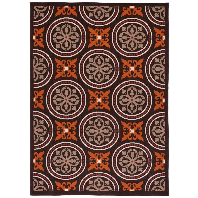 SAFAVIEH Veranda Cendrine Indoor/ Outdoor Waterproof Patio Backyard Rug