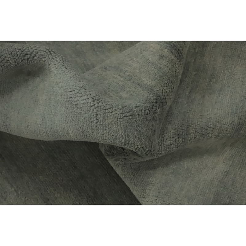 Vegetable Dye Modern Gabbeh Turkish Area Rug Handmade Wool Carpet - 11' 4'' X 10' 0''