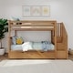preview thumbnail 18 of 33, Max and Lily Twin over Twin Staircase Bunk with Trundle