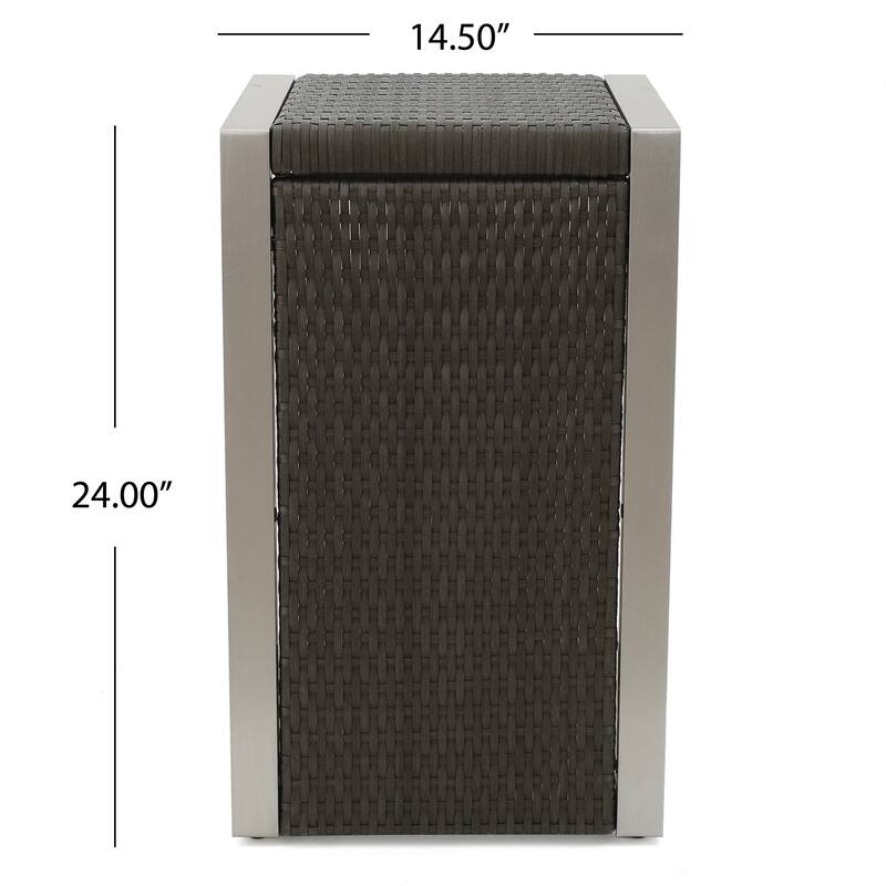 Cape Coral Modern C-Shaped End Table by Christopher Knight Home - 14.50" L x 15.00" W x 24.00" H