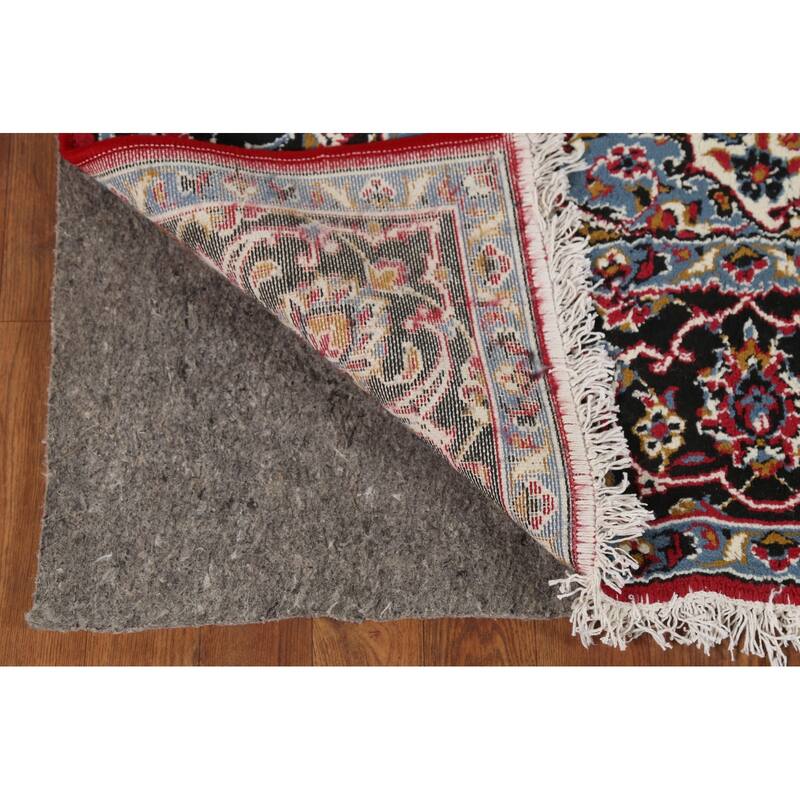 Traditional Floral Mashad Turkish Area Rug Red Machine Made Carpet - 6'5" x 9'9"