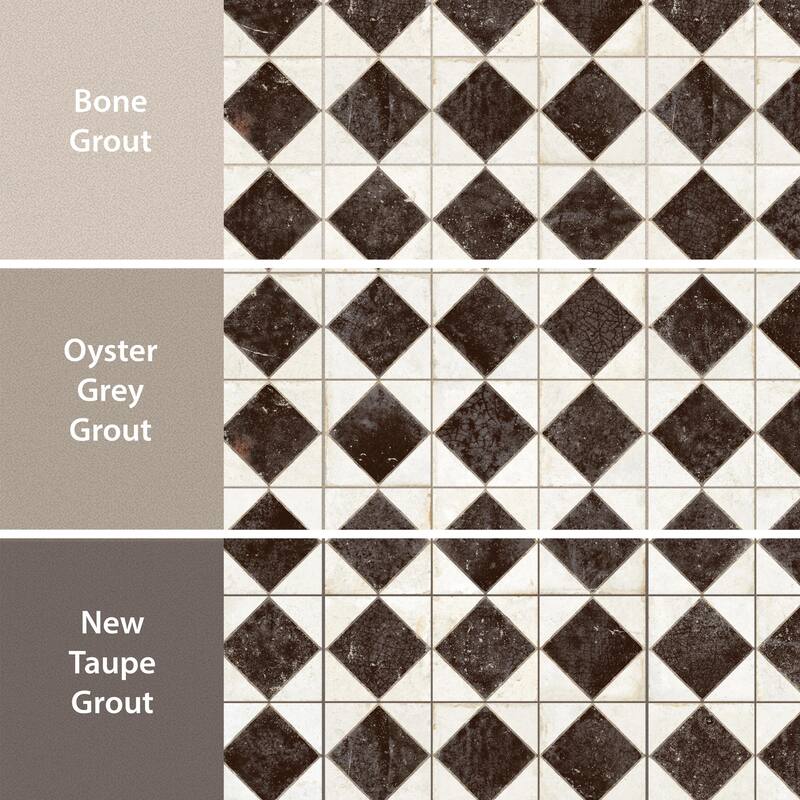 Merola Tile Kings Arles Black 13" x 13" Ceramic Floor and Wall Tile