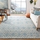 preview thumbnail 8 of 53, SAFAVIEH Handmade Marbella Asya Diamond Wool Rug 10' x 14' - Dark Blue/Ivory - Rectangle