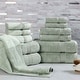 preview thumbnail 76 of 103, Superior Heritage Egyptian Cotton Absorbent 12-Piece Towel Set Sage