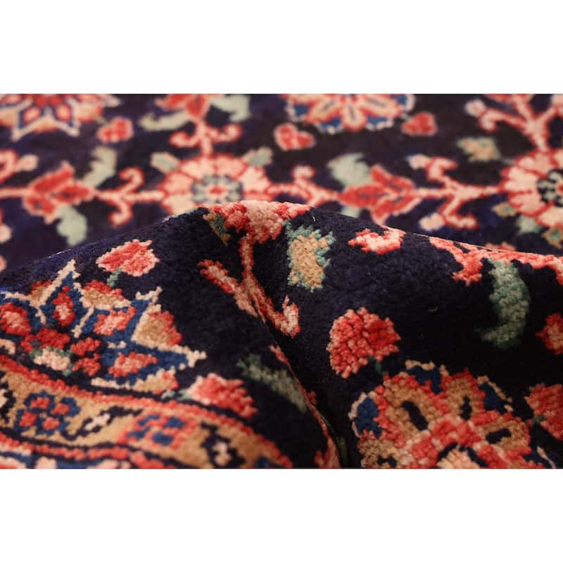 ECARPETGALLERY Hand-knotted Anadol Dark Navy Wool Rug - 3'0 x 9'0