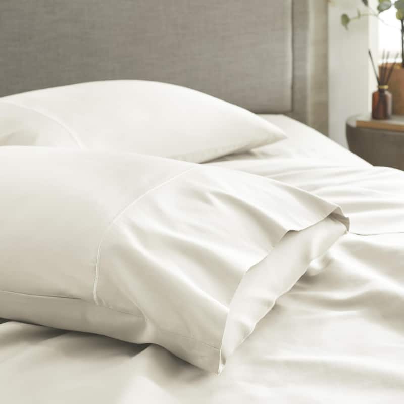 Organic Cotton Sateen Bed Sheets - 300 Thread Count