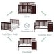 preview thumbnail 7 of 56, Storkcraft Portofino 4-in-1 Convertible Crib and Changer - Convenient Storage Solution, 3 Spacious Drawers and 3 Open Shelves
