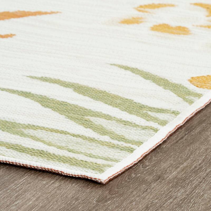 Alfresco Nautical & Coastal Floral & Botanical Reversible Indoor/Outdoor Area Rug