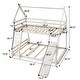 preview thumbnail 7 of 16, Twin over Queen Bunk Bed with Climbing Ramp