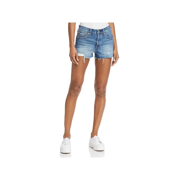 levi button fly shorts