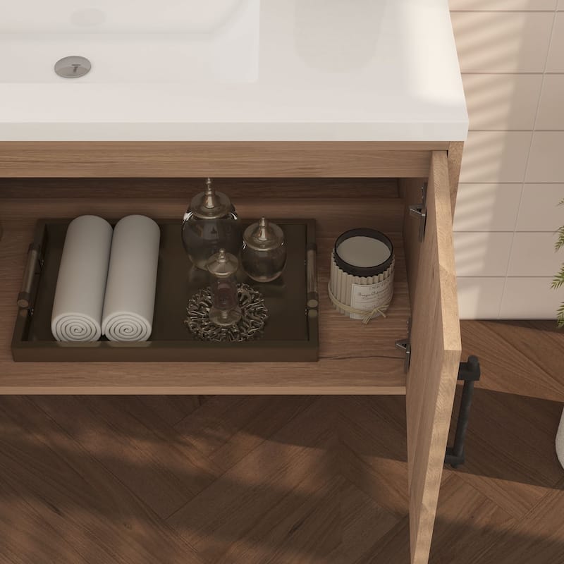 Victoria 42'' L Wall-mounted Vanity with Reinforced Acrylic Sink - 41.5
