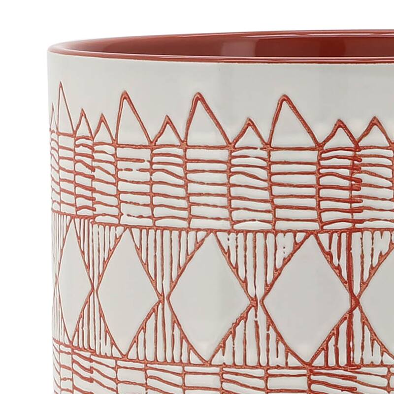 Sagebrook Home Abstract Ceramic Planter on Stand Indoor/Outdoor