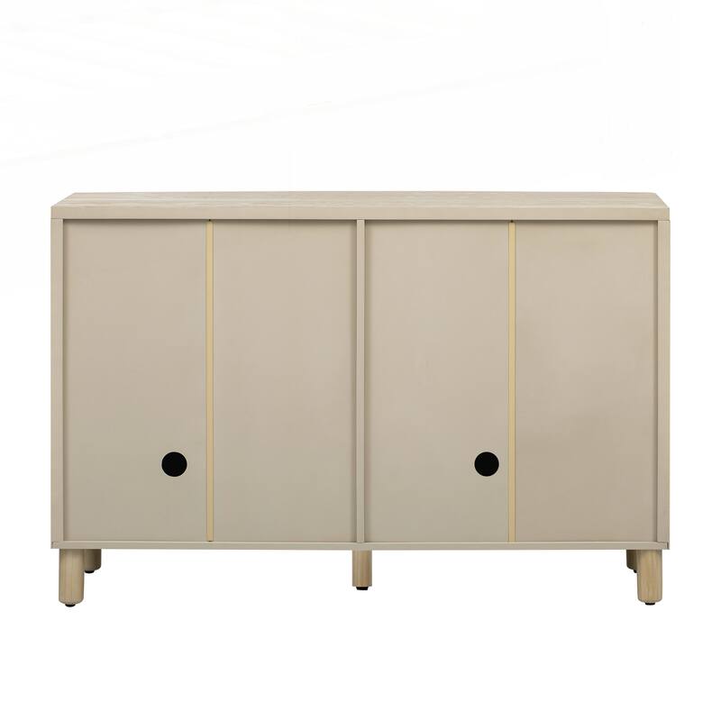 4-Door Buffet Cabinet with Storage