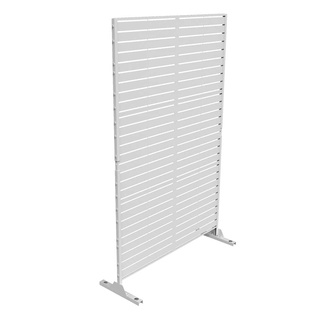 Free Standing Metal Privacy Screen Panel Decorative Outdoor Privacy Screen - 72"H x 47"W