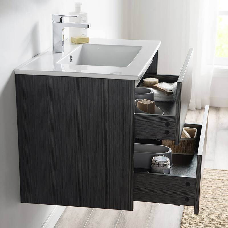 Blossom Valencia Floating Bathroom Vanity with Ceramic Sink