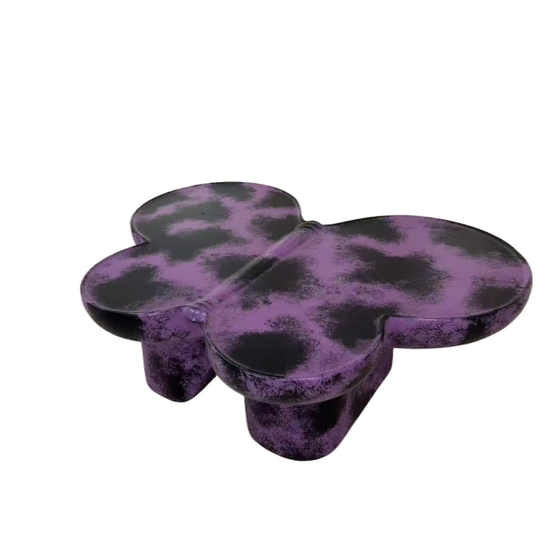 Butterfly-Inspired Coffee Table Low Height Profile End Table