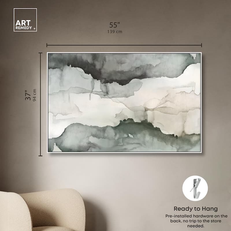 Pigment Flow Canvas by Art Remedy