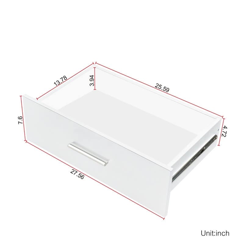 Space-saving 8-Drawer Double Dresser