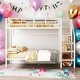 preview thumbnail 2 of 16, Full over Full Bunk Bed With Lateral Storage Ladder and Wardrobe for Home