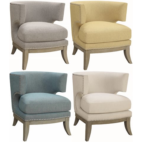 Mid Century Modern Design Living Room Accent Chair with Nailhead Trim