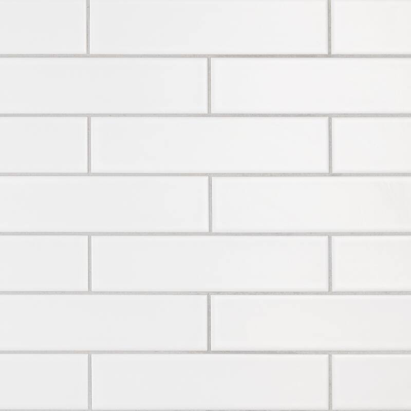 Merola Tile Metro Soho Subway Matte White 1-3/4" x 7-3/4" Ceramic Floor and Wall Tile