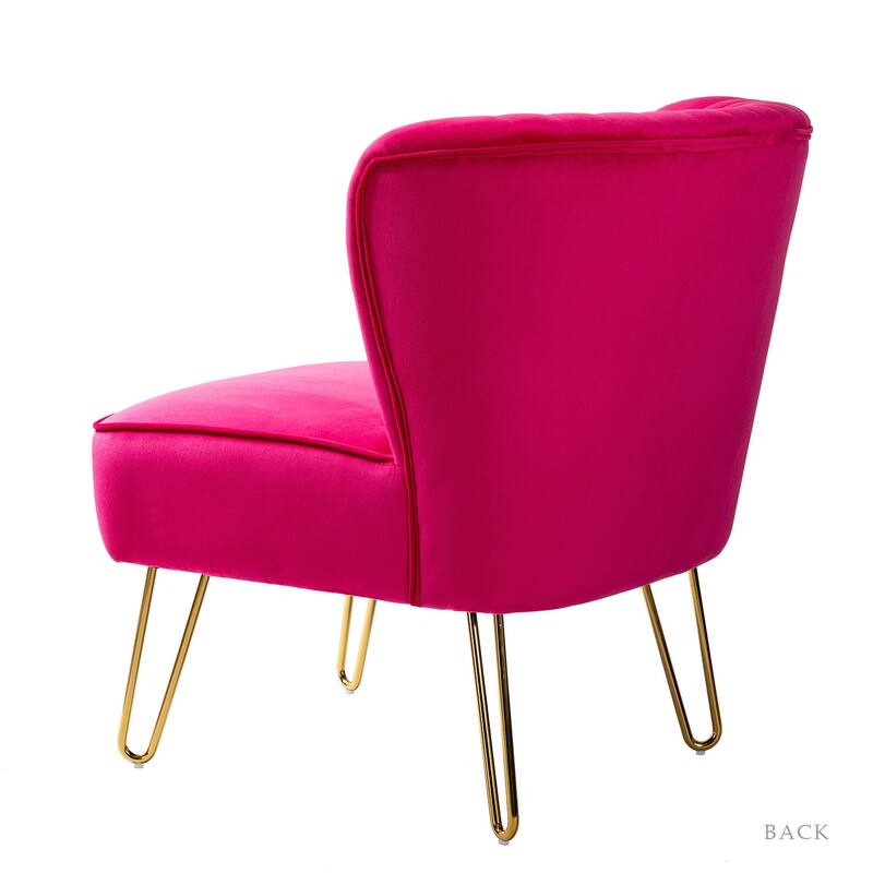 Barto Upholstered Side Chair with Tufted Back Set of 2 by HULALA HOME