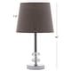 preview thumbnail 7 of 6, SAFAVIEH Lighting 16-inch Ashford Grey Shade Crystal Orb Table Lamp (Set of 2)