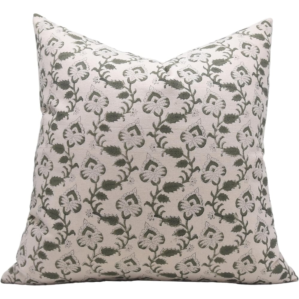 Fabdivine Cotton Handmade Block print pillow Cover