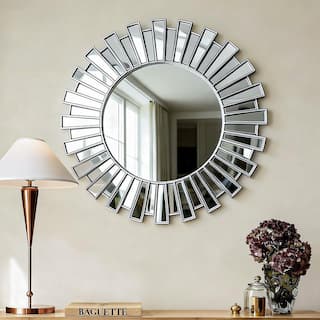 Sunburst Decorative Round Wall Mirror