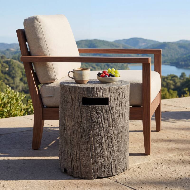 Christopher Knight Home - Mason Outdoor Patio Fire Pit and Side Table Set with Durable MGO Construction