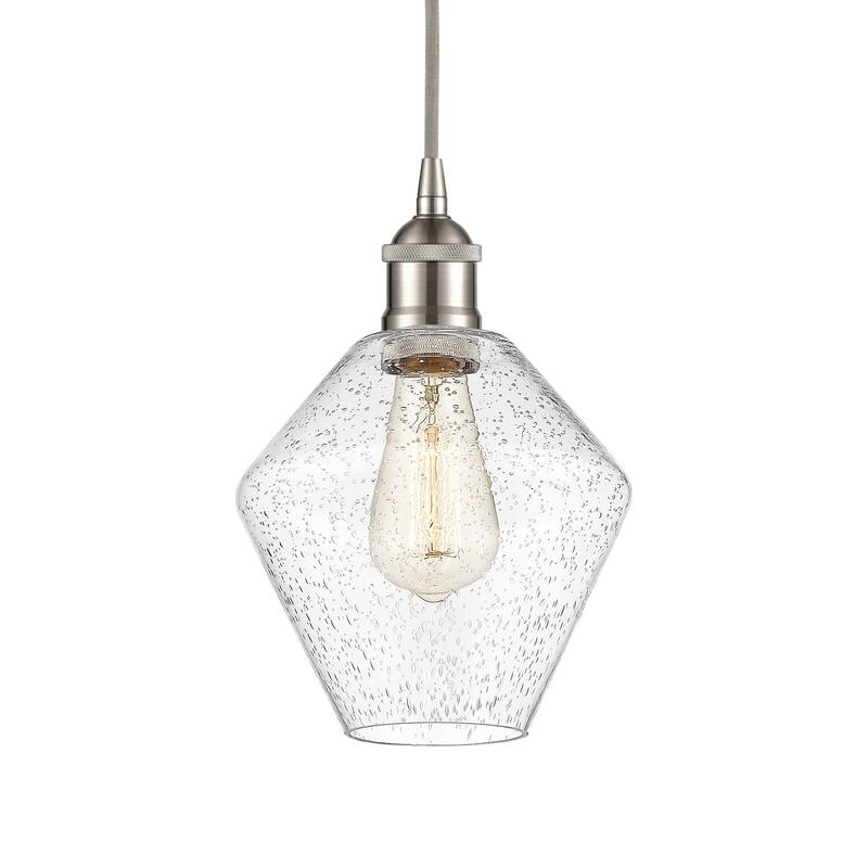 Innovations Lighting 616-1P-11-8 Cindyrella Pendant Cindyrella 8" Wide - Brushed Satin Nickel / Seedy