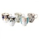 preview thumbnail 1 of 1, Royal Albert 100 Years 1900-1940 14.1-ounce Mugs, Set of 5
