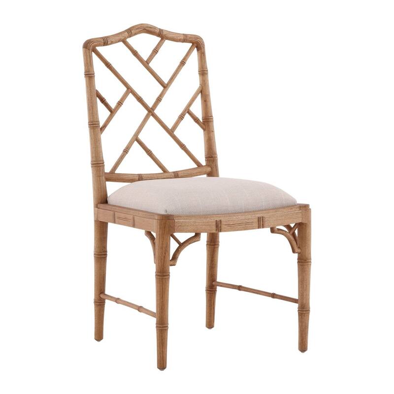Furniture Classics Sawyer Natural Mahogany Upholstered Sawyer Side Chair