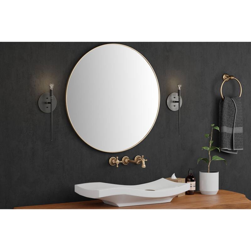 Currey & Company Bel Canto 1-Light Bronze Wall Sconce - 15.125"h x 6"w x 3.75"d