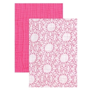 Yoga Sprout Baby Girl Cotton Muslin Swaddle Blankets, Swan Scroll, One Size - Swan Scroll - One Size